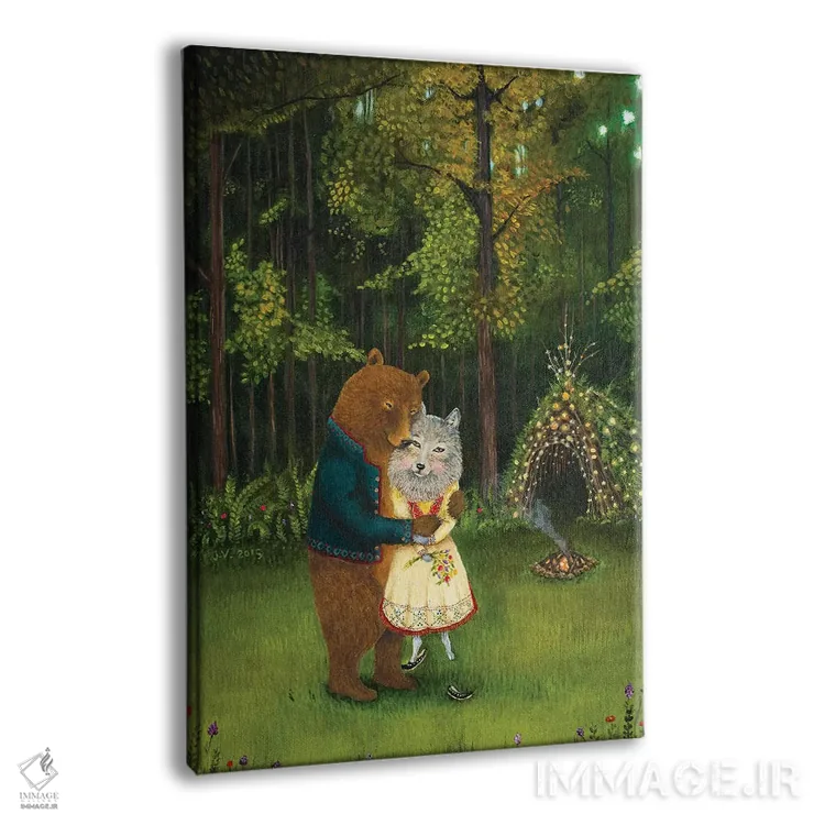 تابلو دکوراتیو شگفت زده شده اثر جانا واشتی - نمای پرسپکتیو محصول