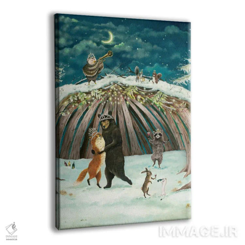 تابلو دکوراتیو افسون زمان کریسمس اثر جانا واشتی - نمای پرسپکتیو محصول