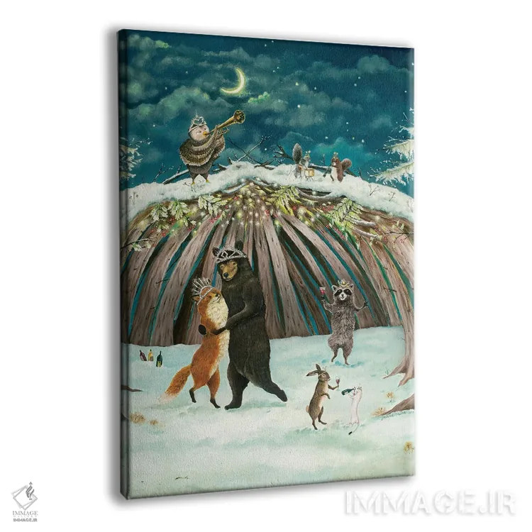 تابلو دکوراتیو افسون زمان کریسمس اثر جانا واشتی - نمای پرسپکتیو محصول