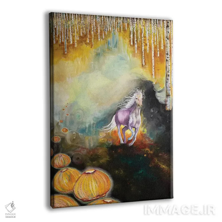 تابلو دکوراتیو سه زندگی اثر جانا واشتی - نمای پرسپکتیو محصول