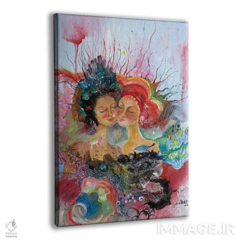 تابلو دکوراتیو دوست صمیمی اثر جانا واشتی - نمای پرسپکتیو محصول