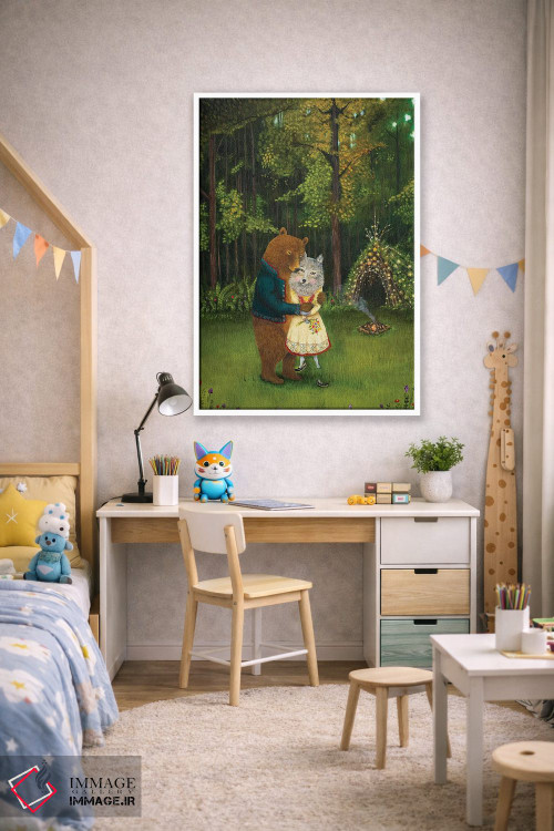 تابلو دکوراتیو شگفت زده شده اثر جانا واشتی - D1W