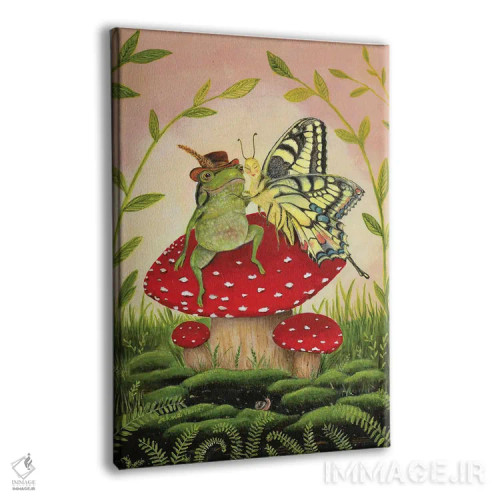 تابلو دکوراتیو دلداده های قارچی اثر جانا واشتی - نمای پرسپکتیو محصول