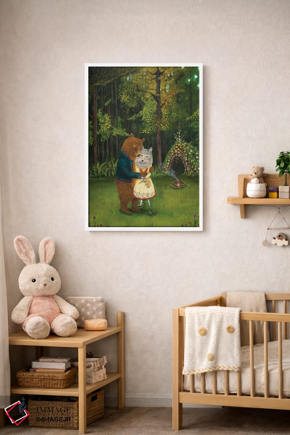 تابلو دکوراتیو شگفت زده شده اثر جانا واشتی - D3W