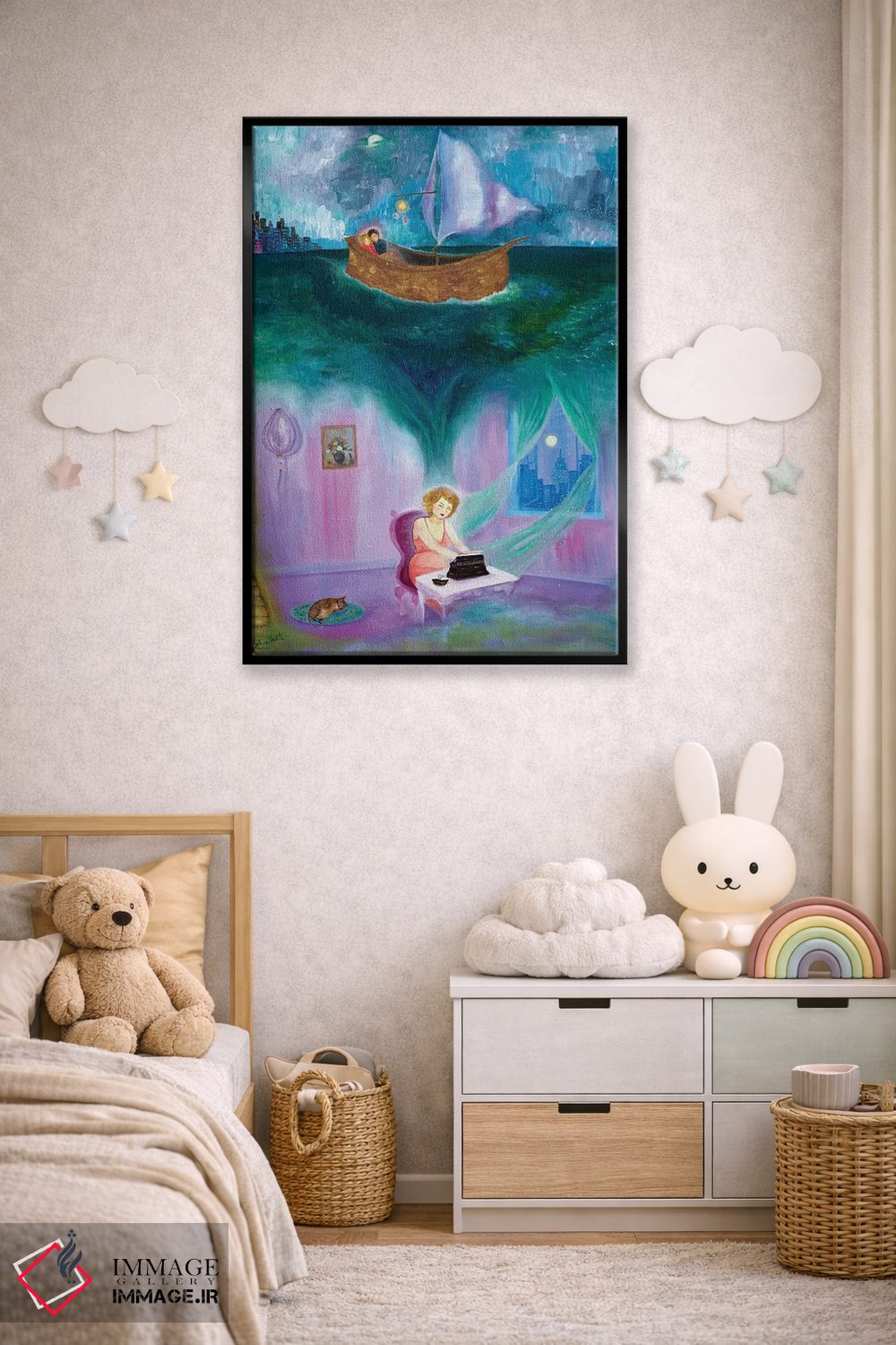 تابلو دکوراتیو پیام مخفی اثر جانا واشتی - D6B