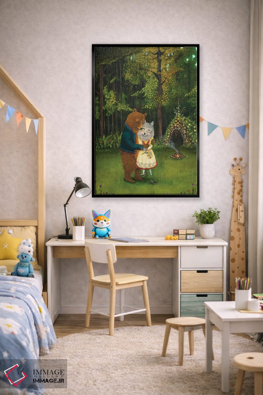 تابلو دکوراتیو شگفت زده شده اثر جانا واشتی - D2B