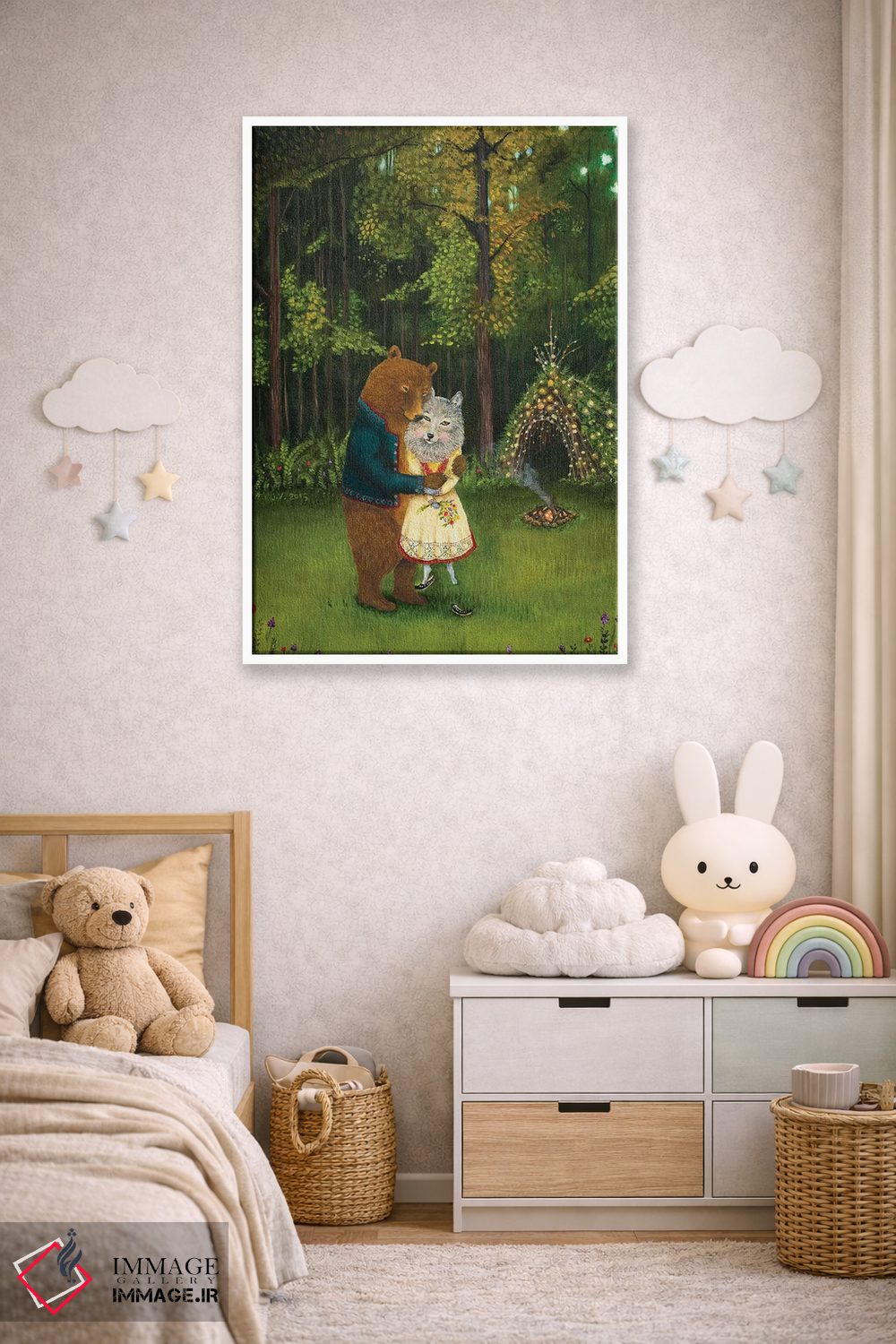 تابلو دکوراتیو شگفت زده شده اثر جانا واشتی - D4W