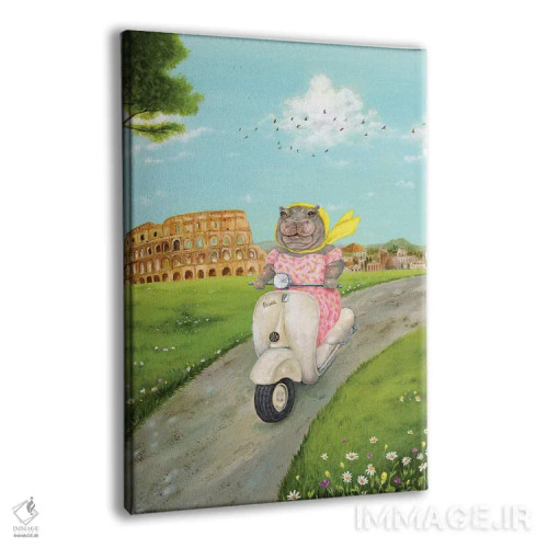 تابلو دکوراتیو دلورس در رم اثر جانا واشتی - نمای پرسپکتیو محصول