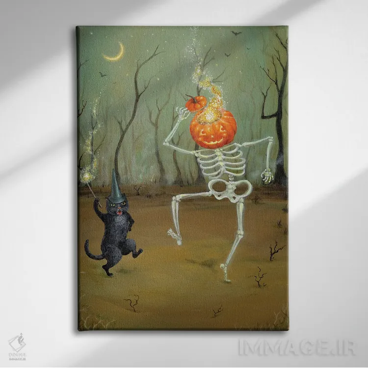 تابلو دکوراتیو درخشش های ترسناک اثر جانا واشتی - نمای روبهرو روی دیوار