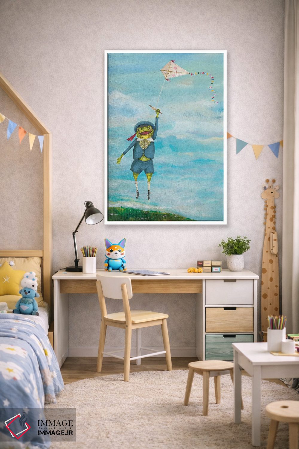 تابلو دکوراتیو دیگر کاری برای قورباغه نیست اثر جانا واشتی - D1W