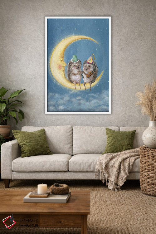 تابلو دکوراتیو مهمانی ماه اثر جانا واشتی - D1W