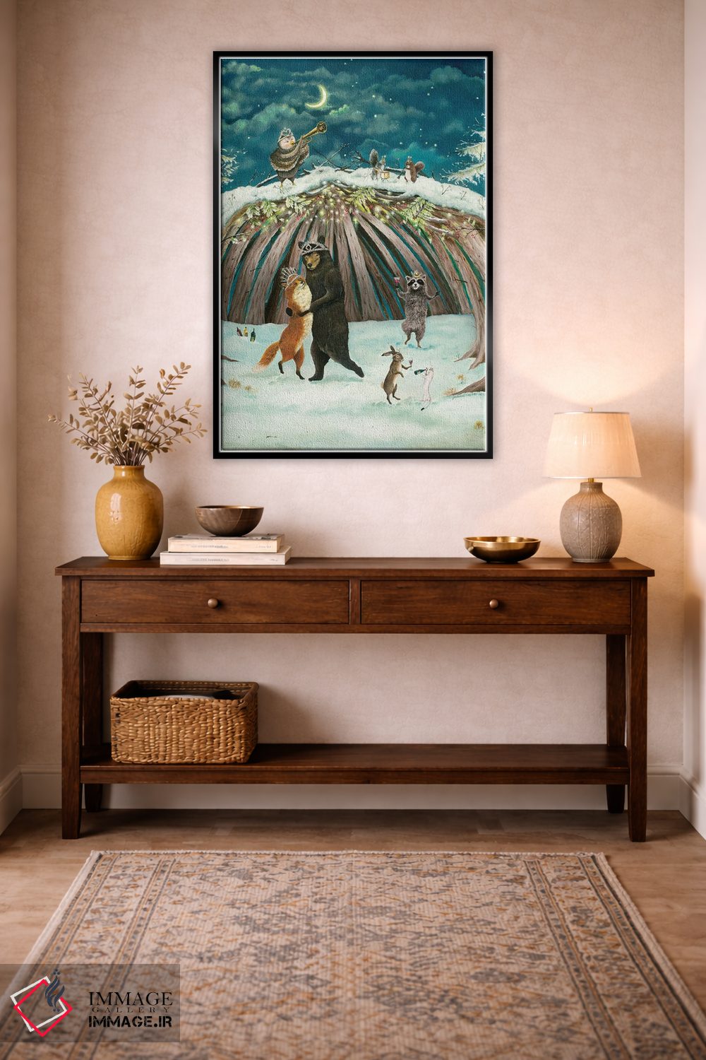 تابلو دکوراتیو افسون زمان کریسمس اثر جانا واشتی - D3B