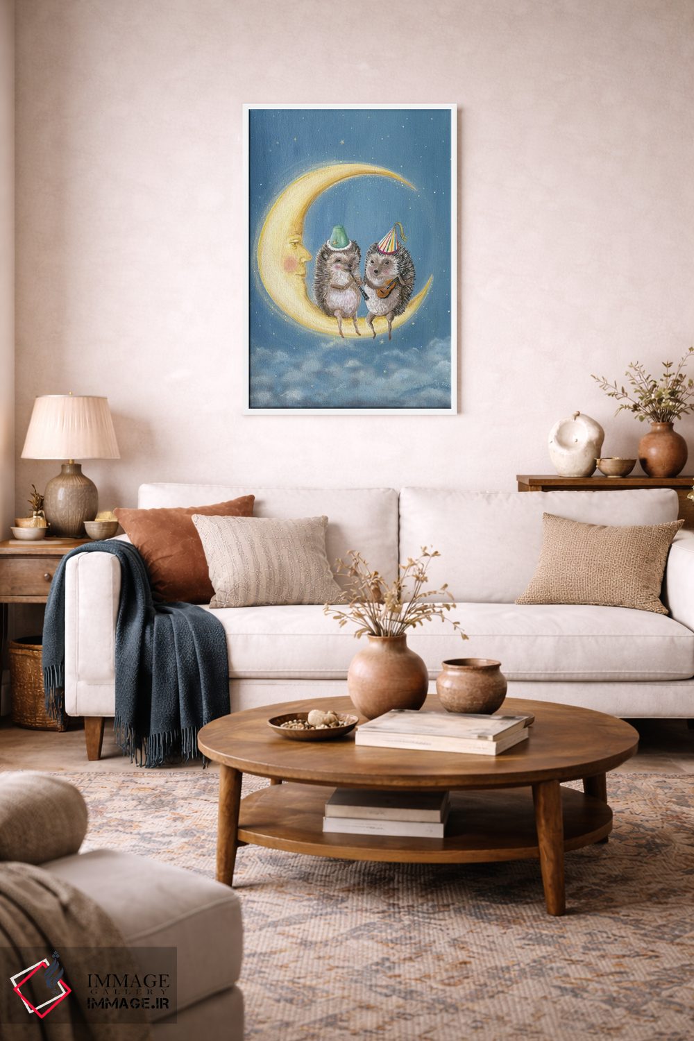 تابلو دکوراتیو مهمانی ماه اثر جانا واشتی - D2W