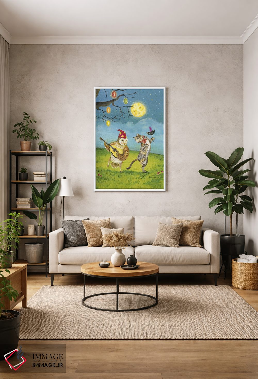 تابلو دکوراتیو در نور ماه اثر جانا واشتی - D1W