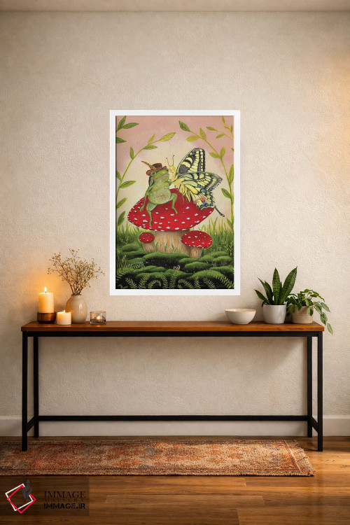 تابلو دکوراتیو دلداده های قارچی اثر جانا واشتی - D2W