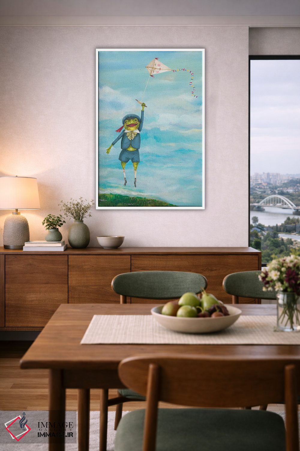 تابلو دکوراتیو دیگر کاری برای قورباغه نیست اثر جانا واشتی - D6W