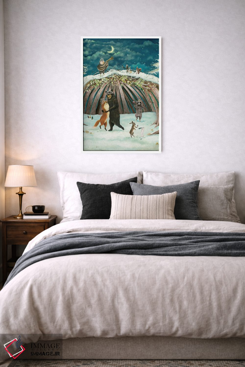 تابلو دکوراتیو افسون زمان کریسمس اثر جانا واشتی - D5W