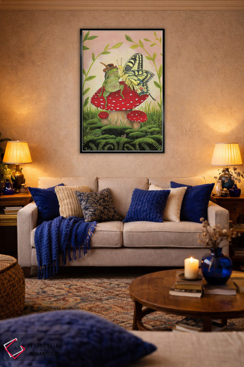تابلو دکوراتیو دلداده های قارچی اثر جانا واشتی - D4B