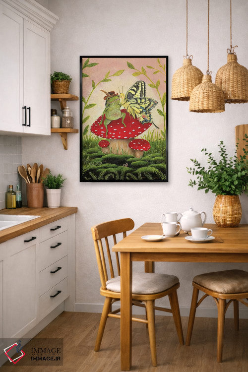 تابلو دکوراتیو دلداده های قارچی اثر جانا واشتی - D6B