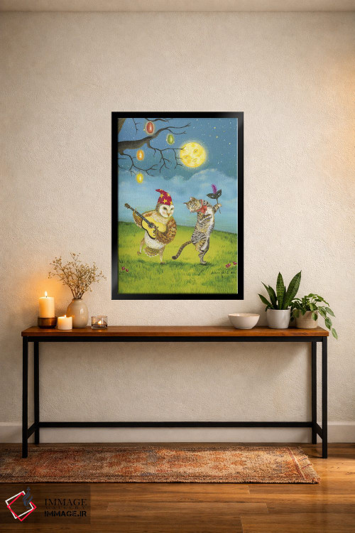 تابلو دکوراتیو در نور ماه اثر جانا واشتی - D5B