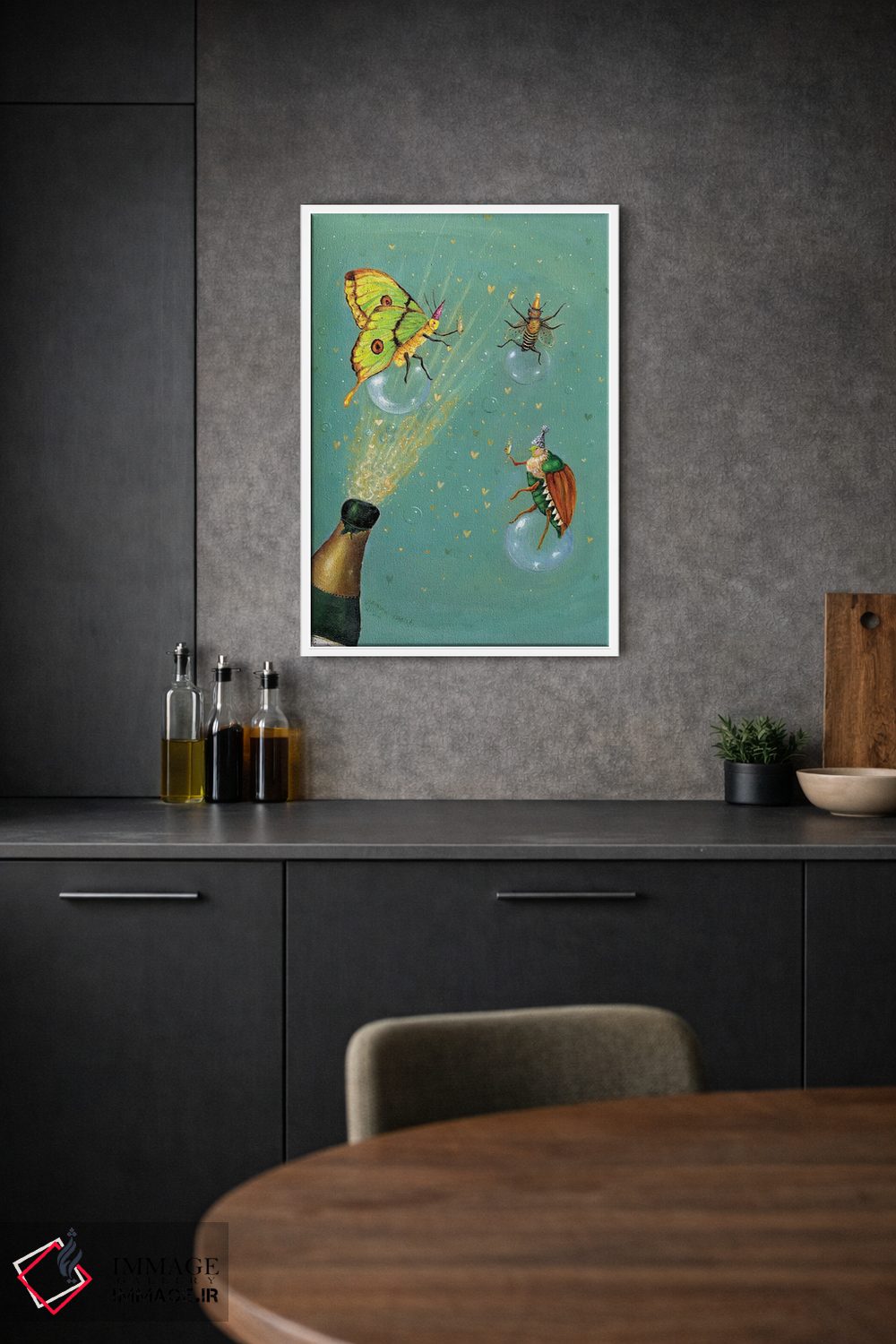 تابلو دکوراتیو کمی جوشش اثر جانا واشتی - D1W