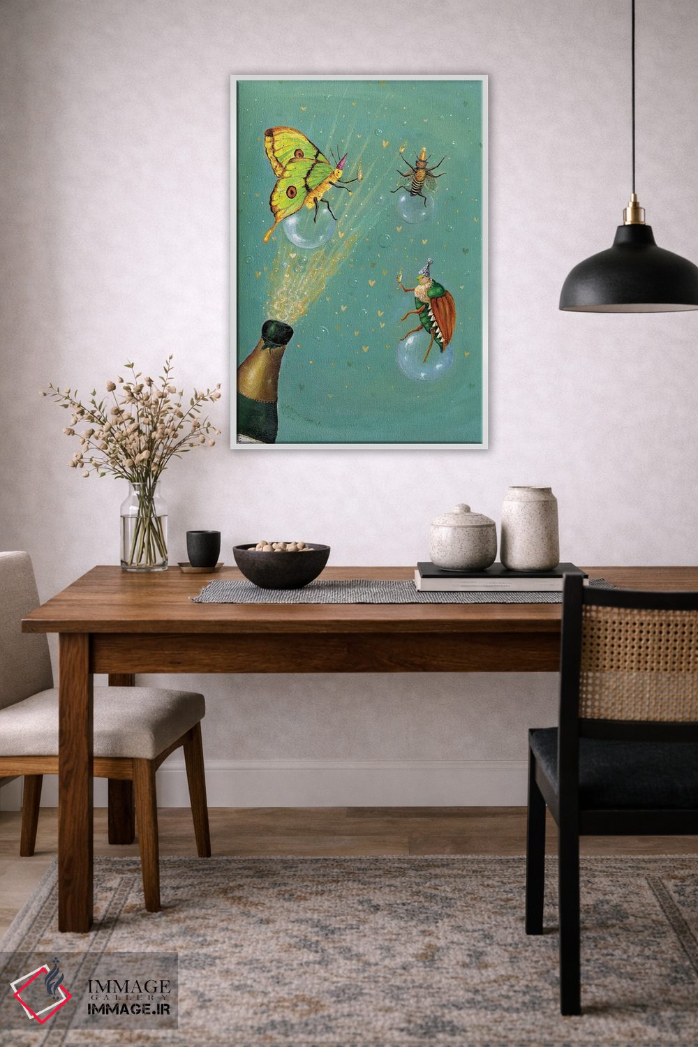 تابلو دکوراتیو کمی جوشش اثر جانا واشتی - D4W