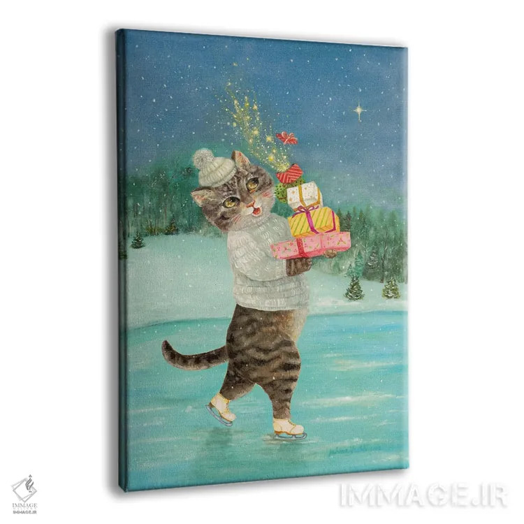 تابلو دکوراتیو شلوغی تعطیلات اثر جانا واشتی - نمای پرسپکتیو محصول