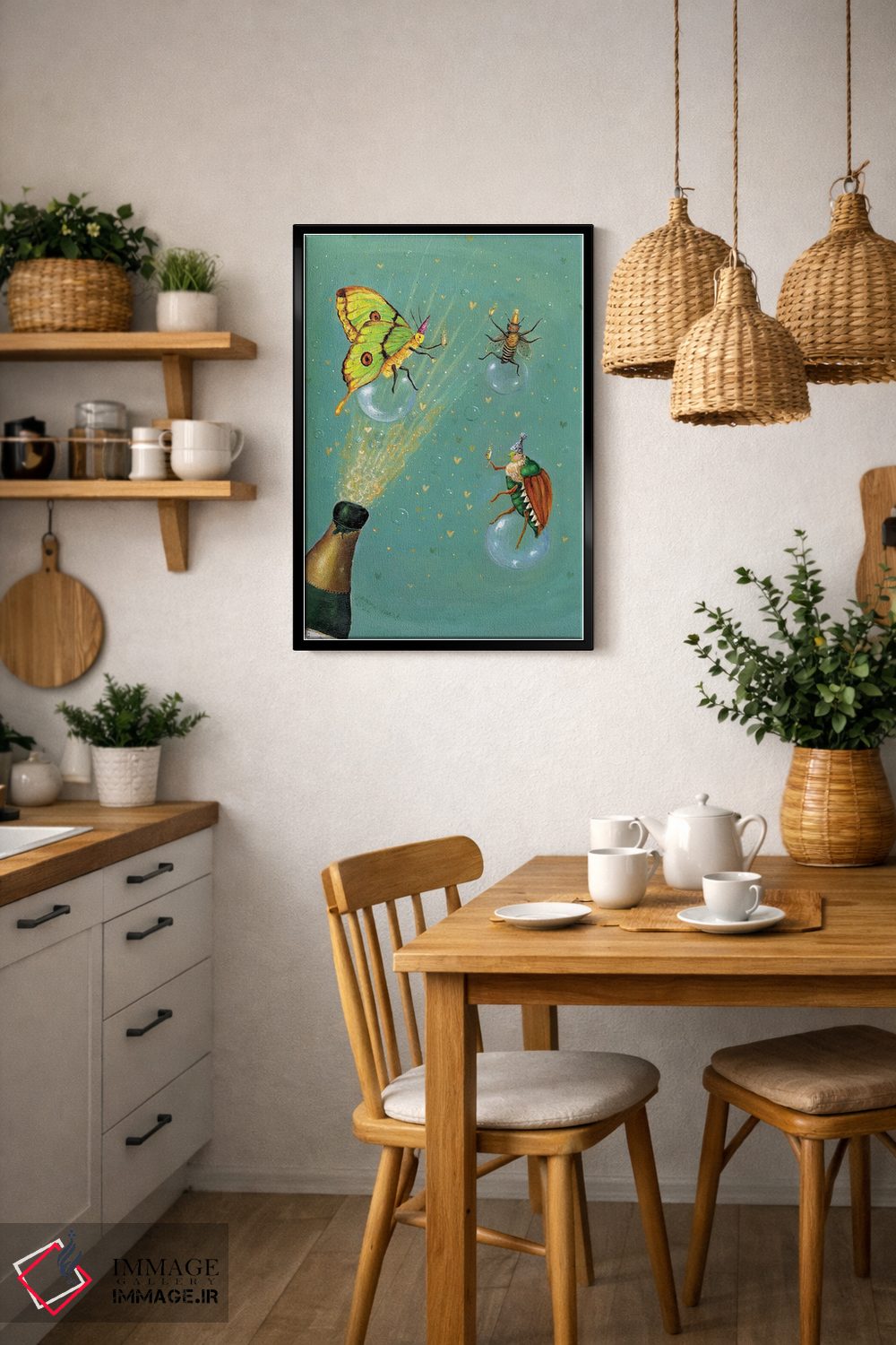 تابلو دکوراتیو کمی جوشش اثر جانا واشتی - D5B