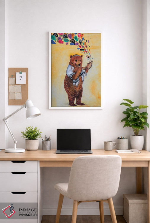 تابلو دکوراتیو با شادی همیشه اثر جانا واشتی - D4W