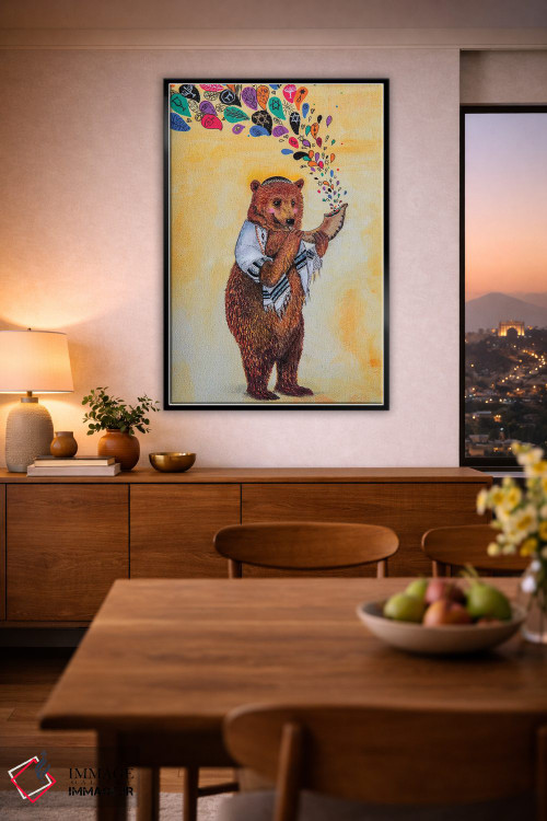 تابلو دکوراتیو با شادی همیشه اثر جانا واشتی - D2B