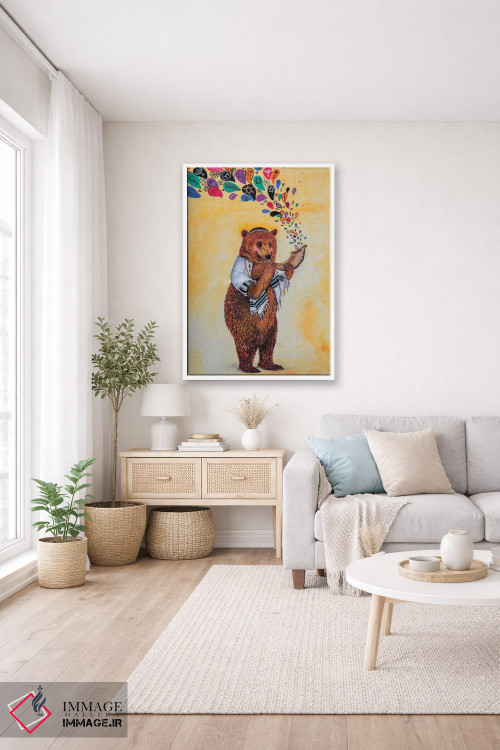 تابلو دکوراتیو با شادی همیشه اثر جانا واشتی - D3W