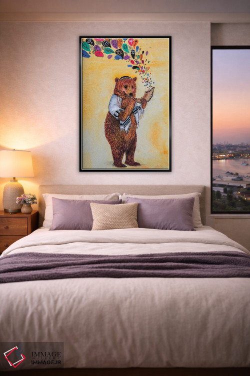 تابلو دکوراتیو با شادی همیشه اثر جانا واشتی - D5B