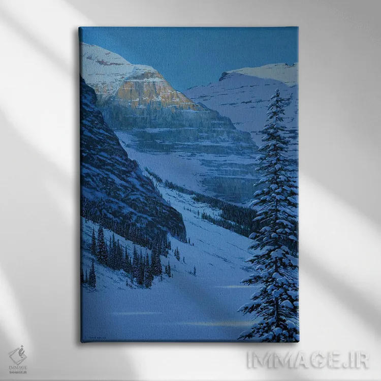 تابلو دکوراتیو نور زمستانی اثر جیک وندن برینگک - نمای روبهرو روی دیوار