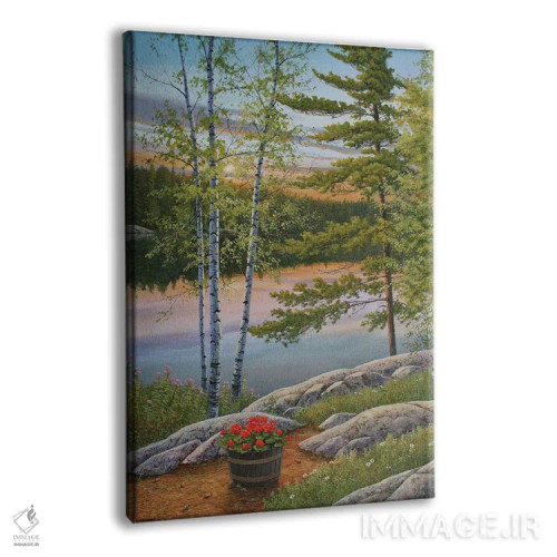 تابلو دکوراتیو اقامتگاه تابستانی اثر جیک وندن برینگک - نمای پرسپکتیو محصول