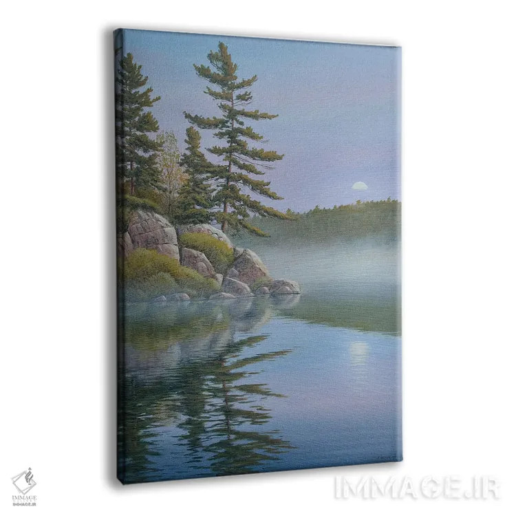 تابلو دکوراتیو بازتاب آرام اثر جیک وندن برینگک - نمای پرسپکتیو محصول