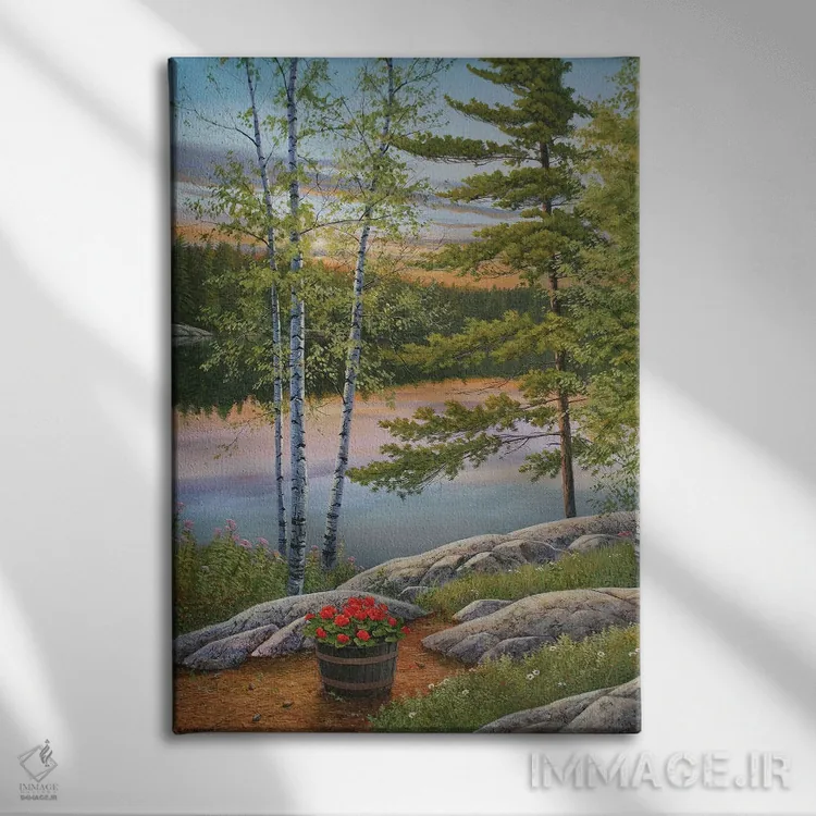 تابلو دکوراتیو اقامتگاه تابستانی اثر جیک وندن برینگک - نمای روبهرو روی دیوار