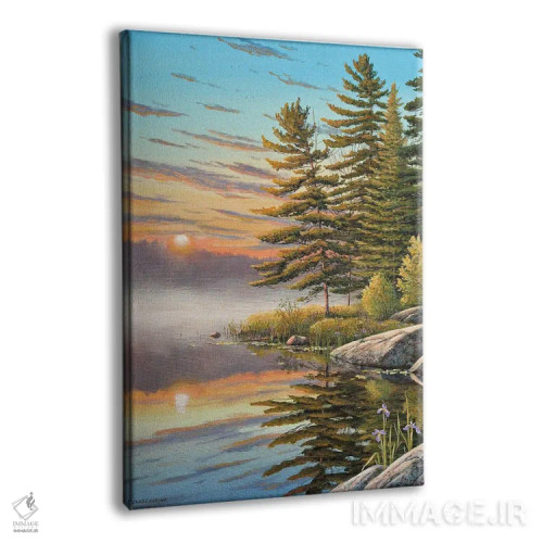 تابلو دکوراتیو خورشید صبحگاهی اثر جیک وندن برینگک - نمای پرسپکتیو محصول