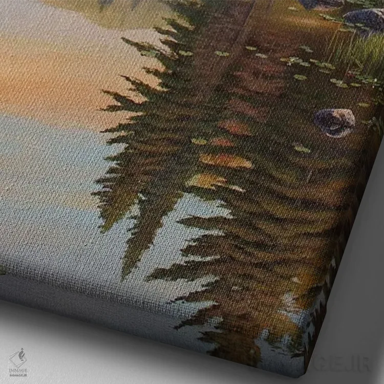 تابلو دکوراتیو رویاهای تابستانی اثر جیک وندن برینگک - نمای نزدیک بافت بوم