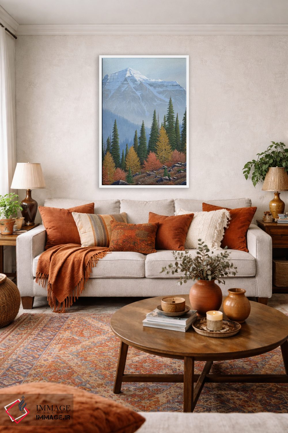 تابلو دکوراتیو درخشش بلند پاییز اثر جیک وندن برینگک - D1W