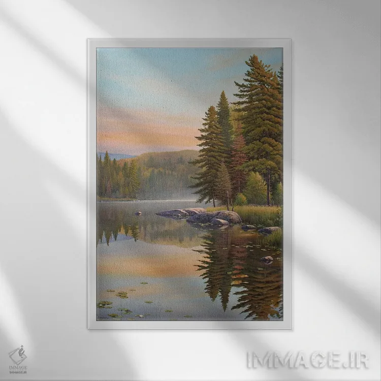 تابلو دکوراتیو رویاهای تابستانی اثر جیک وندن برینگک - نمای قابدار سفید