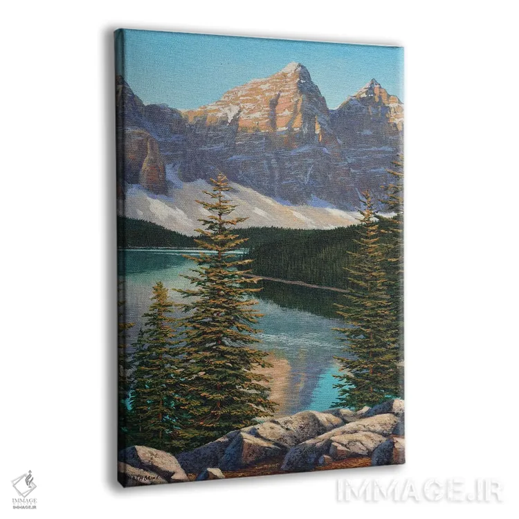 تابلو دکوراتیو طلوع کوهستانی اثر جیک وندن برینگک - نمای پرسپکتیو محصول