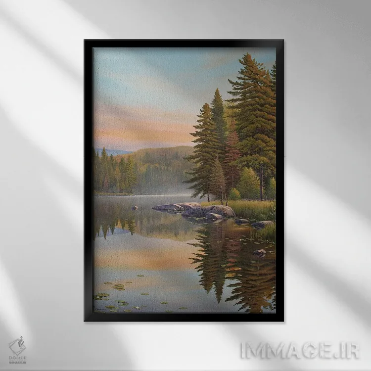 تابلو دکوراتیو رویاهای تابستانی اثر جیک وندن برینگک - نمای قابدار مشکی