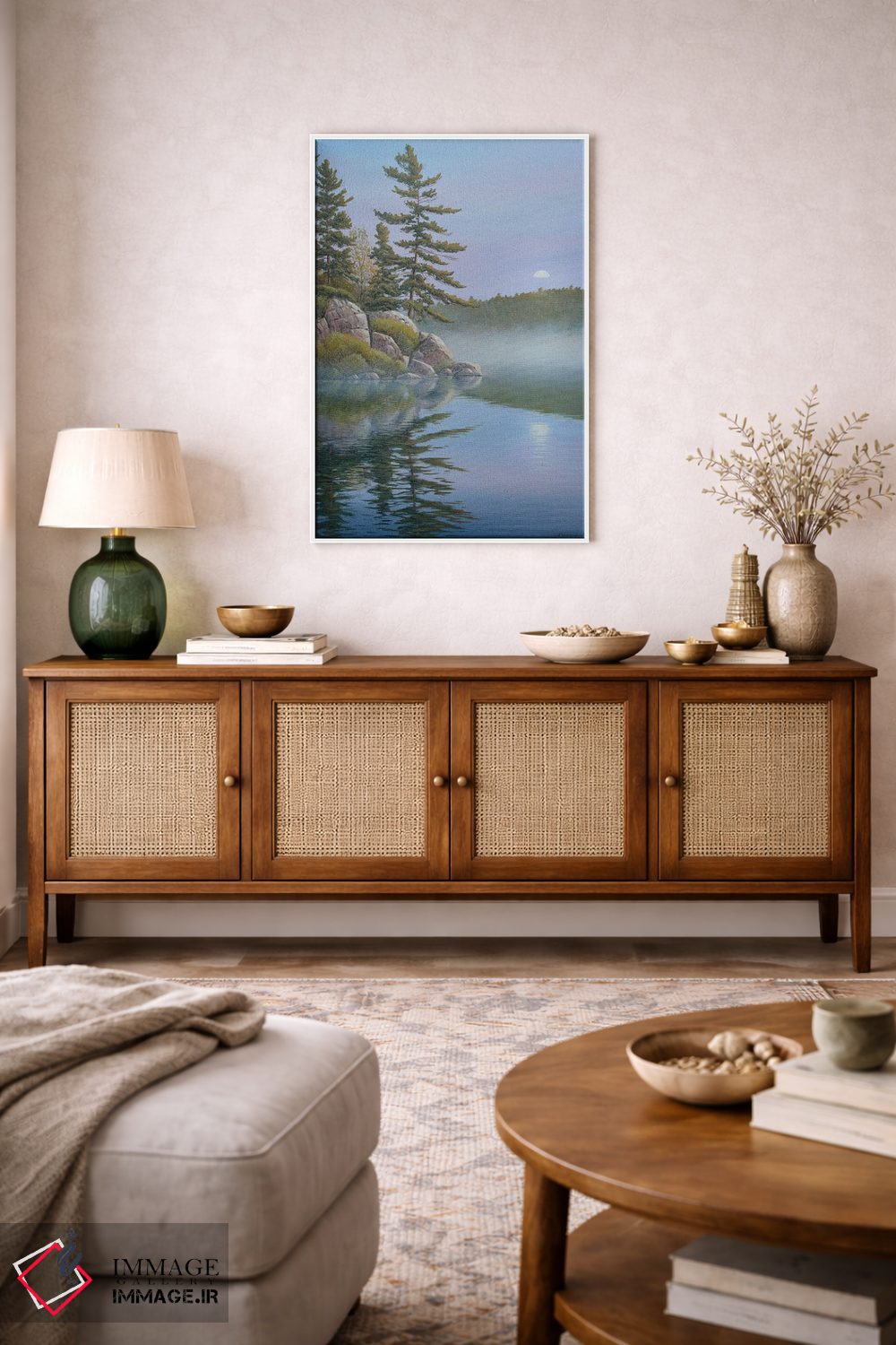 تابلو دکوراتیو بازتاب آرام اثر جیک وندن برینگک - D2W