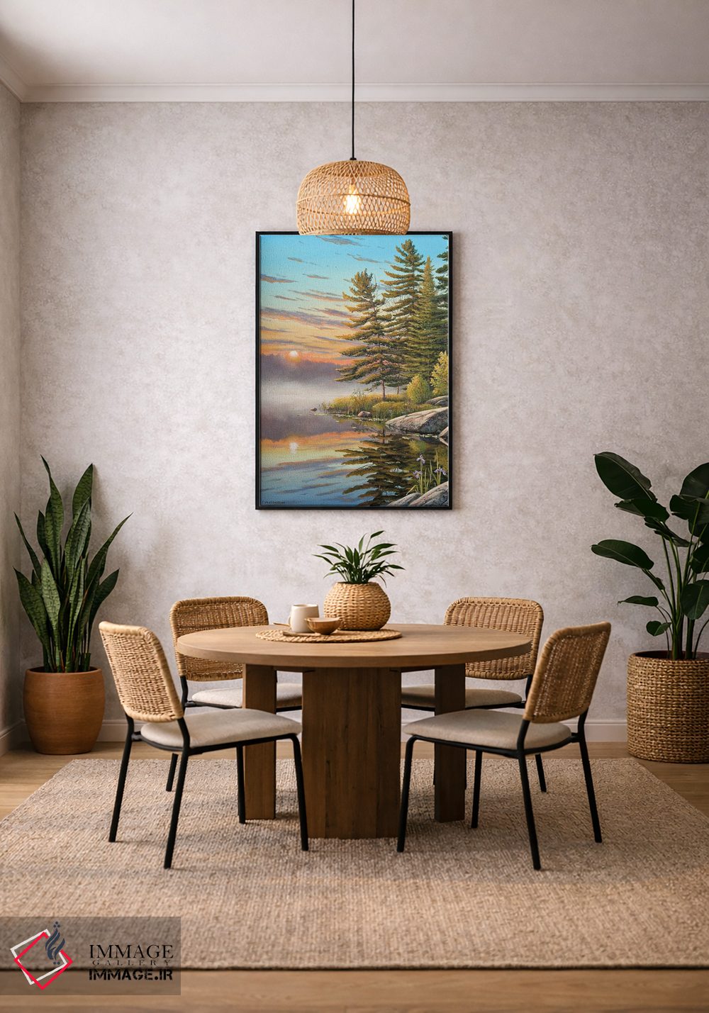 تابلو دکوراتیو خورشید صبحگاهی اثر جیک وندن برینگک - D3B