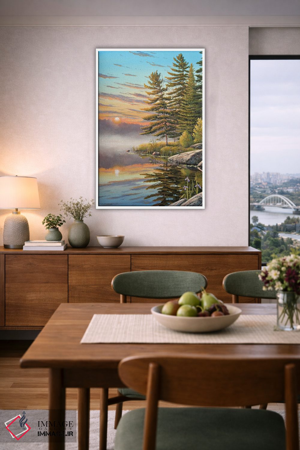 تابلو دکوراتیو خورشید صبحگاهی اثر جیک وندن برینگک - D5W