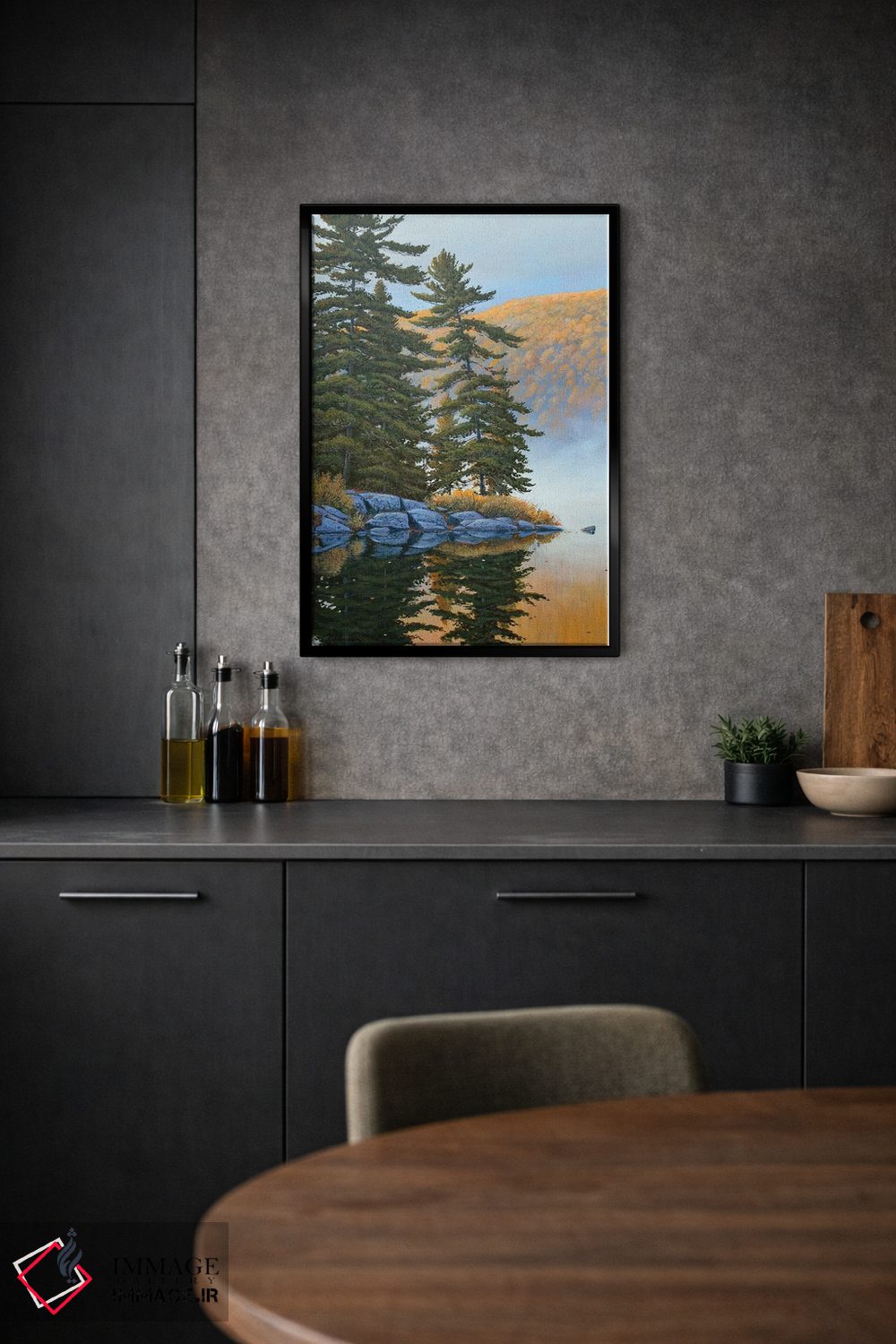 تابلو دکوراتیو آرامش و سکوت اثر جیک وندن برینگک - D1B