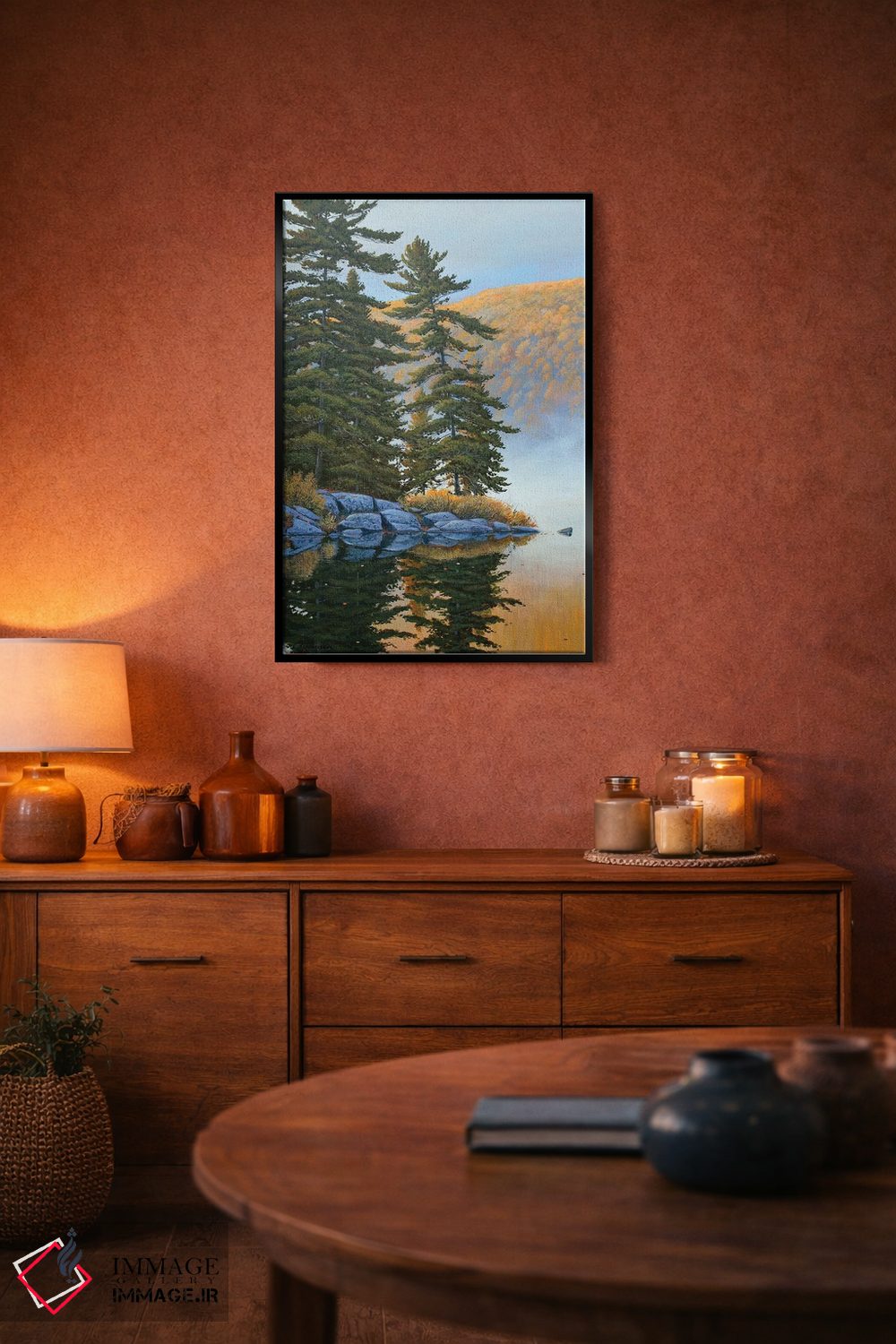 تابلو دکوراتیو آرامش و سکوت اثر جیک وندن برینگک - D6B