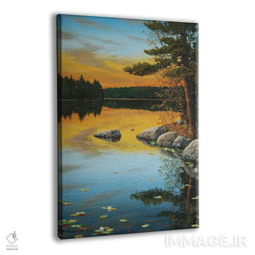 تابلو دکوراتیو تابش غروب اثر جیک وندن برینگک - نمای پرسپکتیو محصول