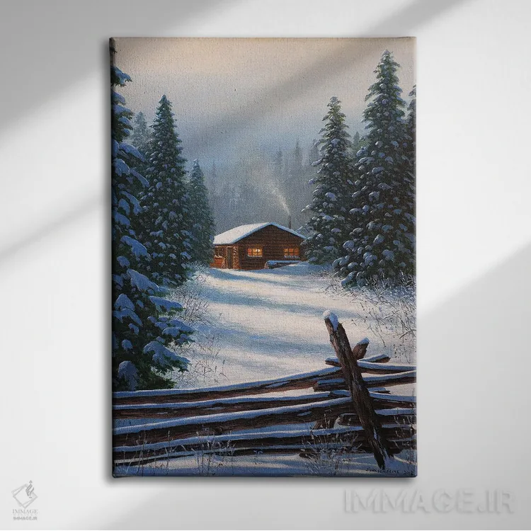 تابلو دکوراتیو پناهگاه آرام اثر جیک وندن برینگک - نمای روبهرو روی دیوار