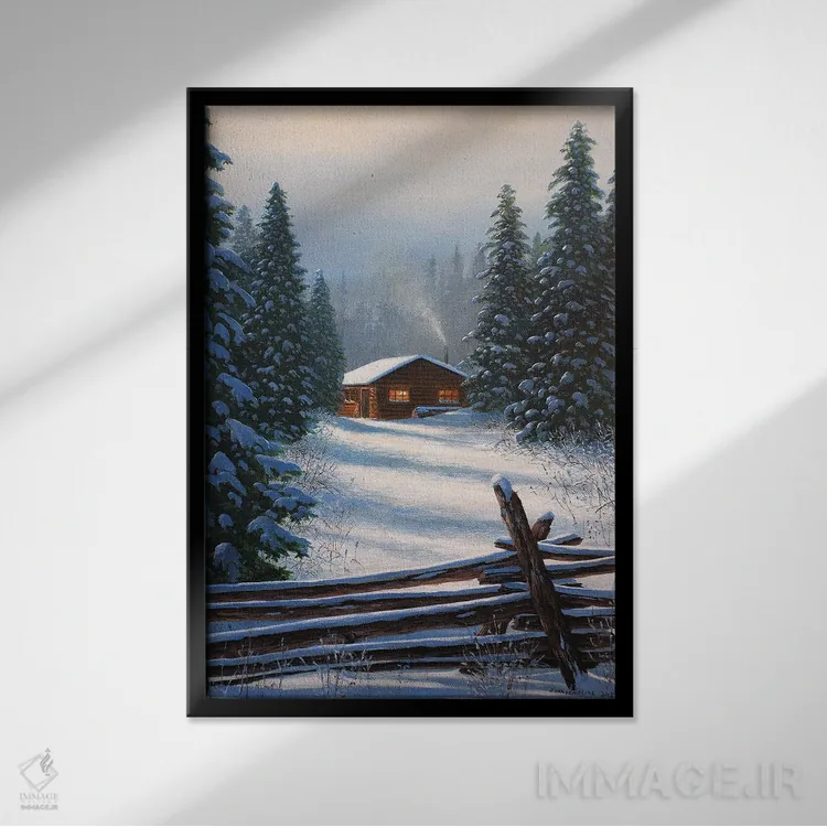 تابلو دکوراتیو پناهگاه آرام اثر جیک وندن برینگک - نمای قابدار مشکی